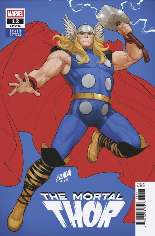 Mortal Thor 12 David Nakayama Color Block Blue Variant - Cadets Toys & Comics