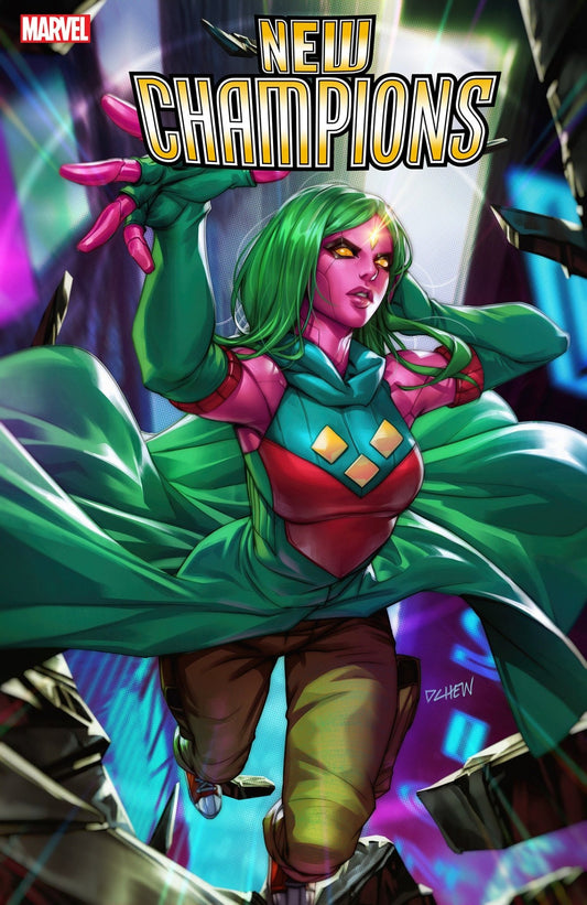 New Champions 3 Derrick Chew Viv Vision Variant - Cadets Toys & Comics