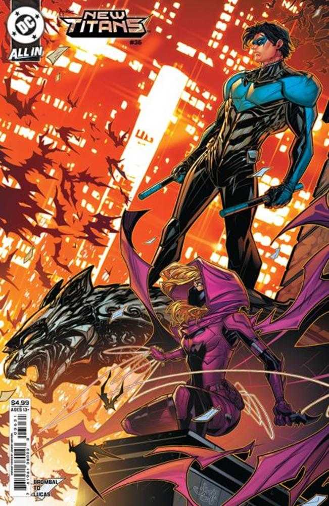 New Titans 36 Cover C Jonboy Meyers Card Stock Variant - Cadets Toys & Comics