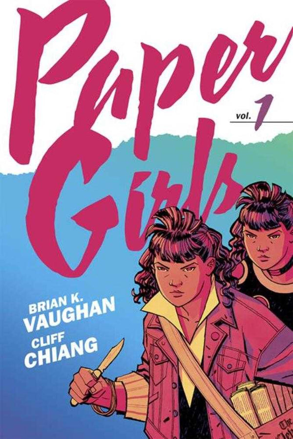 Paper Girls Backpack Edition TPB Volumen 01 Portada de Cliff Chiang