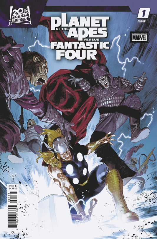 Planet Of The Apes vs. Fantastic Four 1 Francesco Mobili Versus Variant - Cadets Toys & Comics