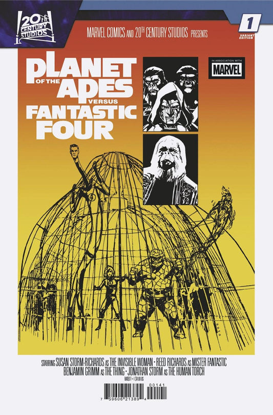 Planet Of The Apes vs. Fantastic Four 1 Phil Noto Movie Homage Variant - Cadets Toys & Comics