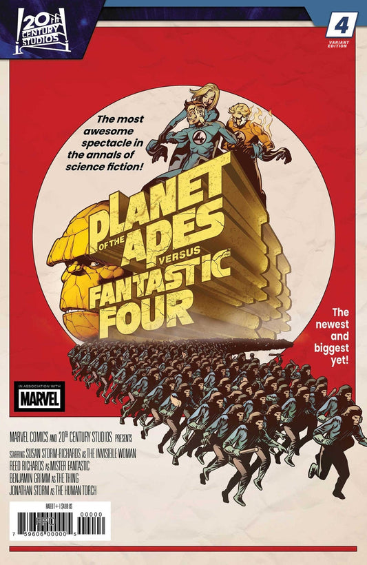 Planet Of The Apes vs. Fantastic Four 4 Pere Perez Movie Homage Variant - Cadets Toys & Comics