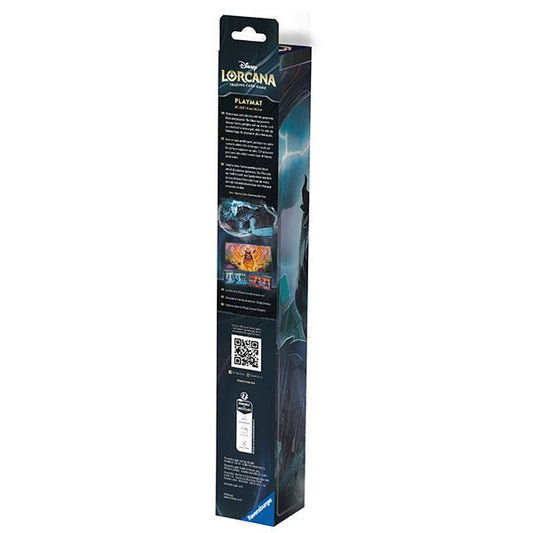 A Disney Lorcana trading card game playmat package.