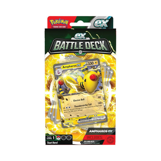 Box of a Pokémon Ampharos EX Battle Deck.