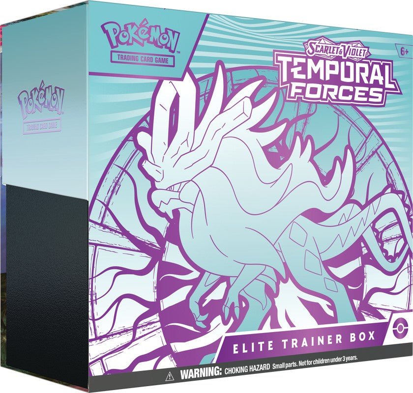 Pokémon Scarlet and Violet Temporal Forces Elite Trainer Box.