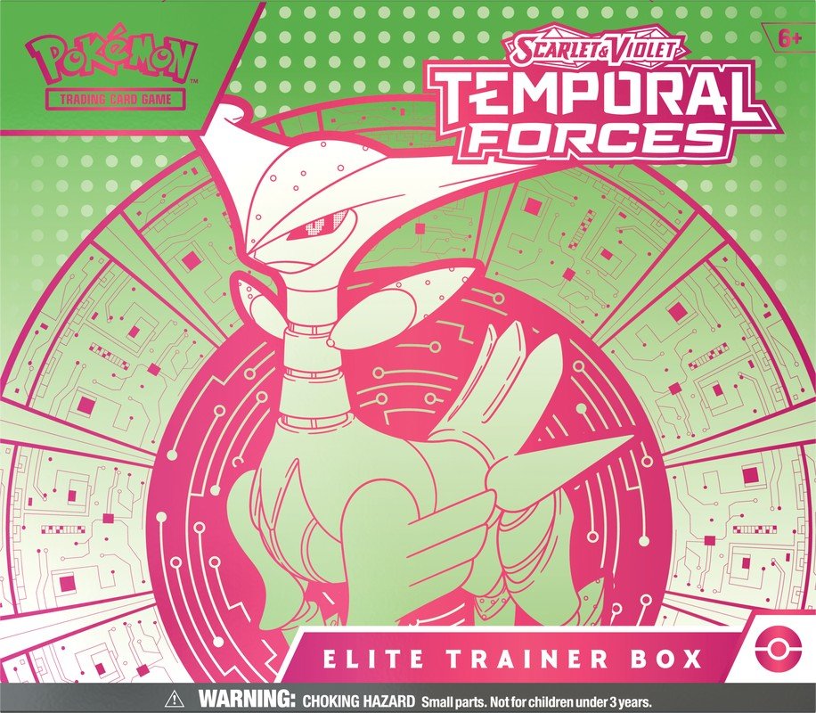 Pokémon TCG Scarlet & Violet Temporal Forces Elite Trainer Box.