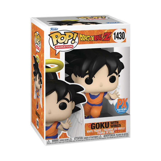 Funko POP! Dragon Ball Z Goku With Wings vinyl figure in box.