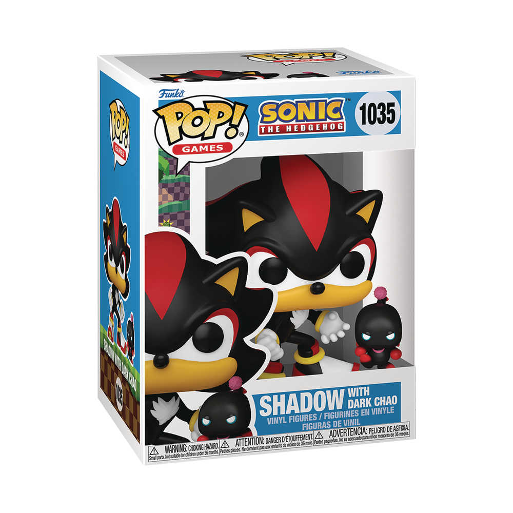 Pop & Buddy Sonic Shadow W/Chao Vinyl Figure - Cadets Toys & Comics