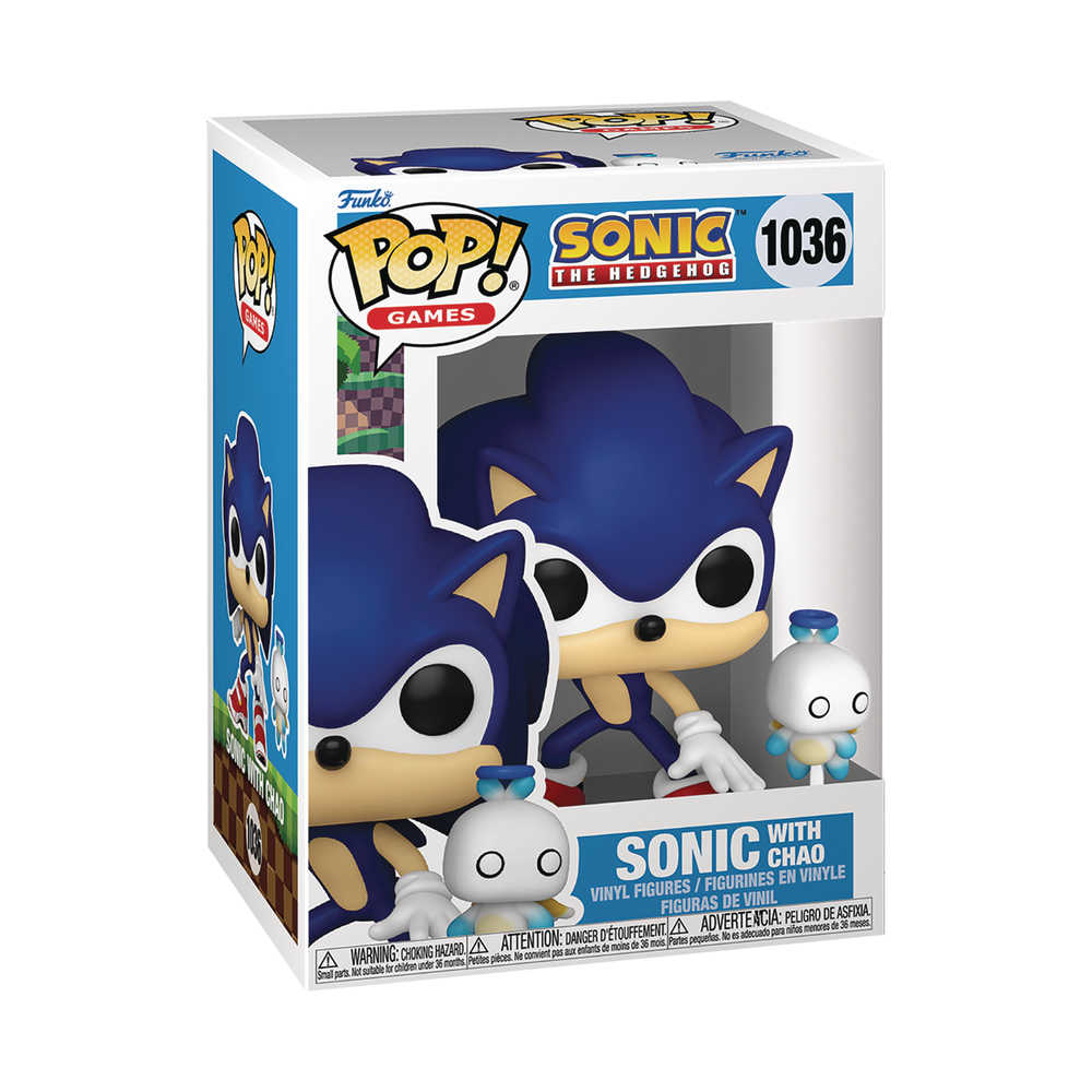 Pop & Buddy Sonic Sonic with Chao Vinyl Figure - Cadets Toys & Comics