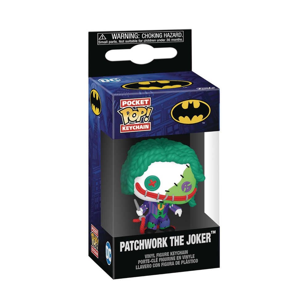 Pop Keychain Patchwork Joker Vinyl Figure - Cadets Toys & Comics