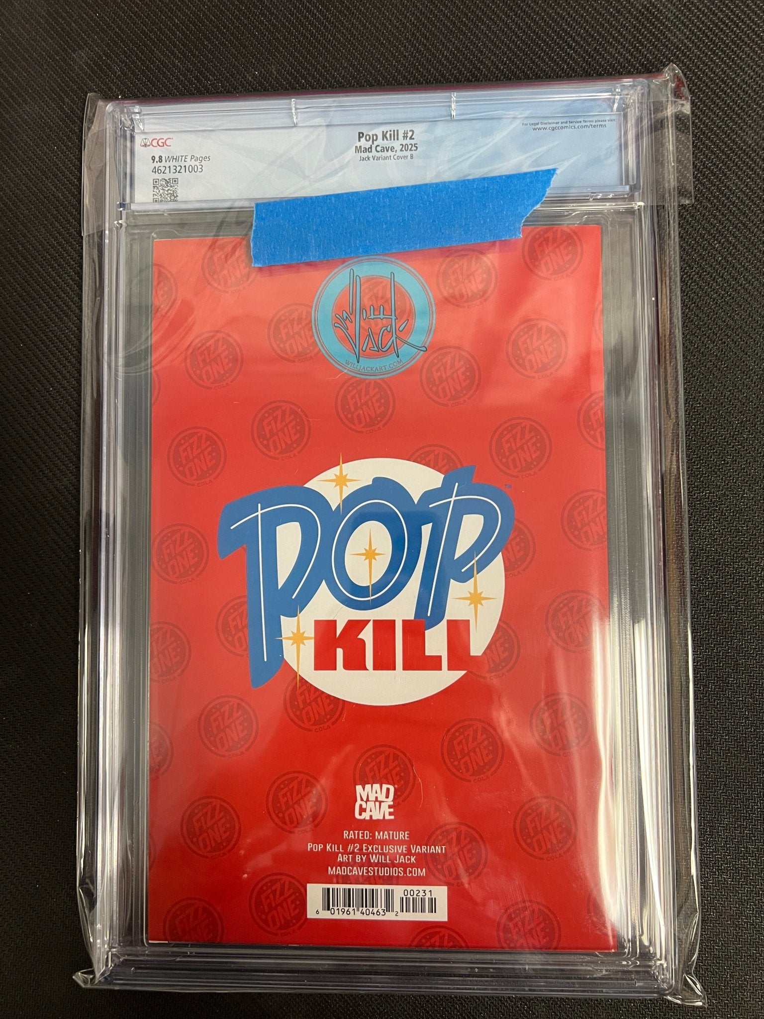 Pop Kill 2 - Will Jack Webstore Skirt Pop Virgin Variant - CGC 9.8 - Cadets Toys & Comics