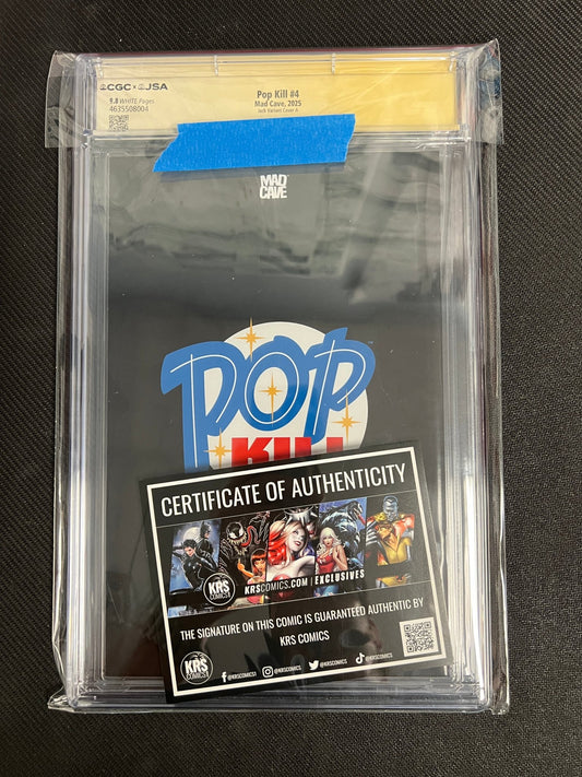 Pop Kill 4 - Will Jack Webstore Vampirella 672 Homage - Virgin Cover A Sporty Pop - CGC 9.8 (Copy) - Cadets Toys & Comics