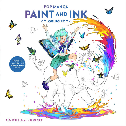 Pop Manga Paint And Ink Coloring Book - Cadets Toys & Comics