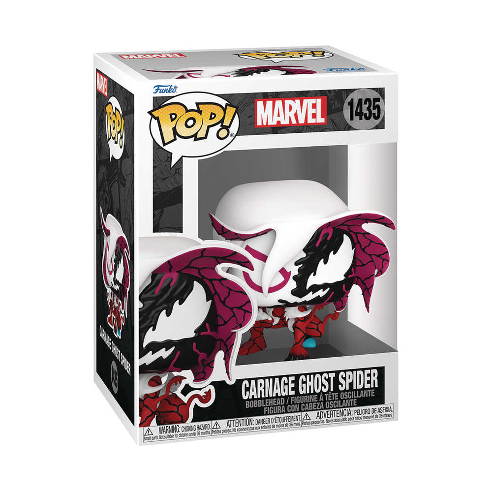 Pop Marvel Carnageized Ghost Spider Vinyl Figure - Cadets Toys & Comics