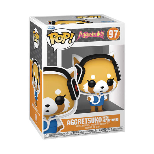 Pop Sanrio Aggretsuko W Headphones Figure - Cadets Toys & Comics
