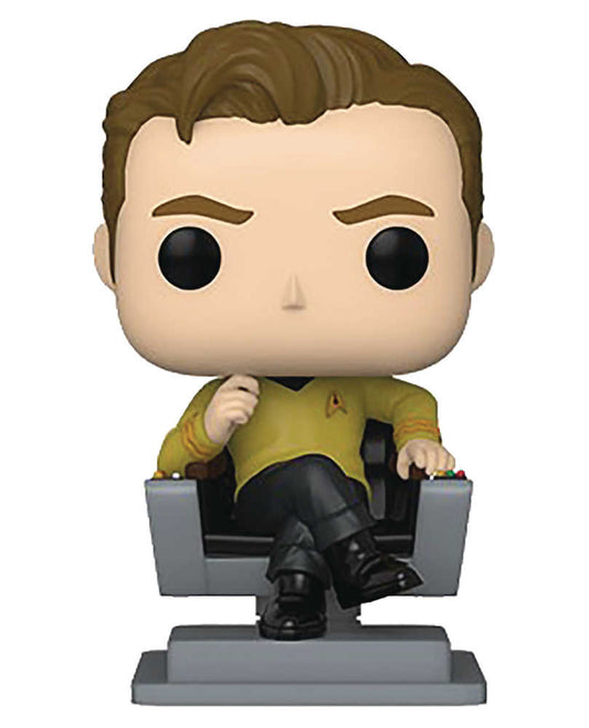Pop TV Star Trek Cap Kirk In Chair Vinyl Figure - Cadets Toys & Comics