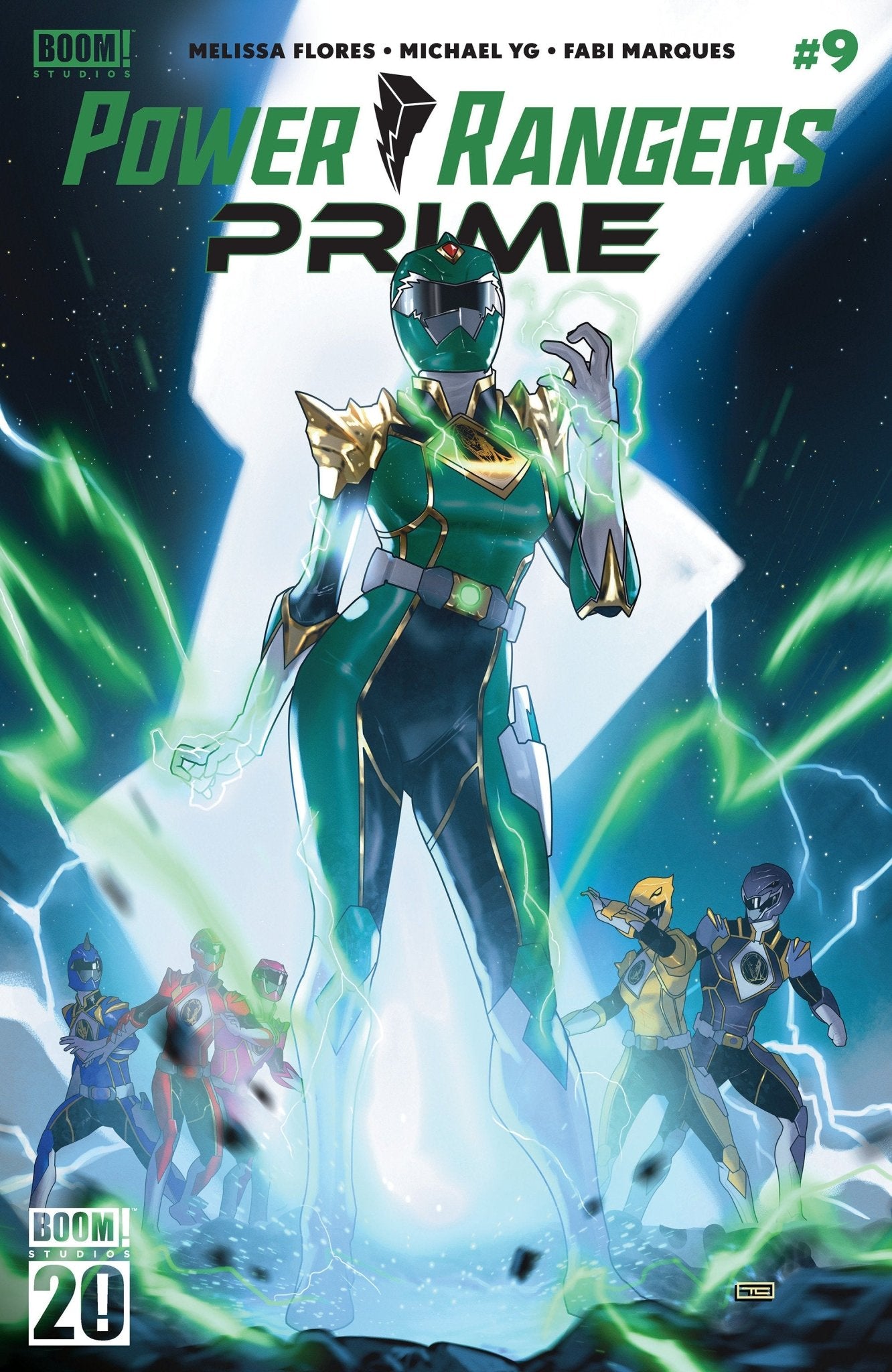 Power Rangers Prime #9 Un personaje principal (Clarke vestido)