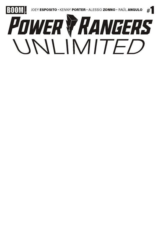 Power Rangers Unlimited 1 D Blank Sketch Variant - Cadets Toys & Comics