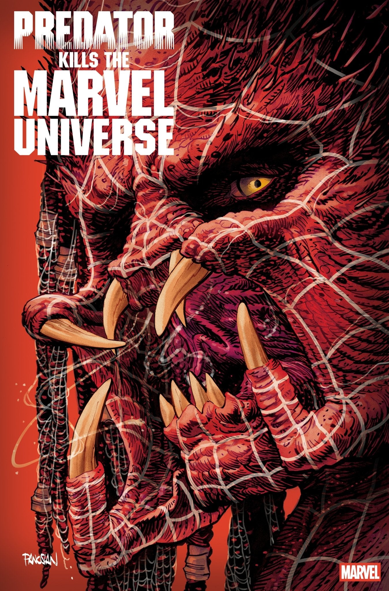 Depredador mata al Universo Marvel #1 Variante de Dan Panosian
