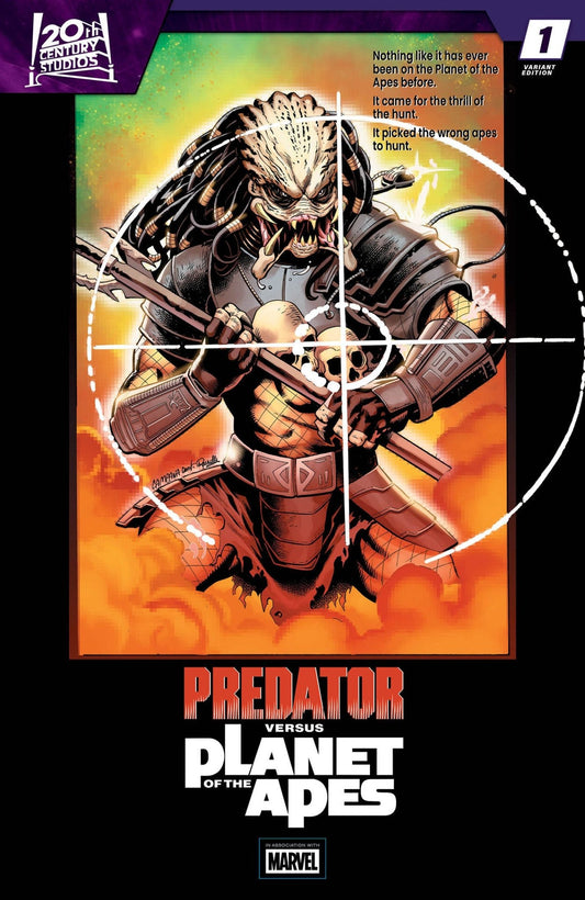 Predator vs. The Planet Of The Apes 1 Chris Campana Movie Poster Homage Variant - Cadets Toys & Comics
