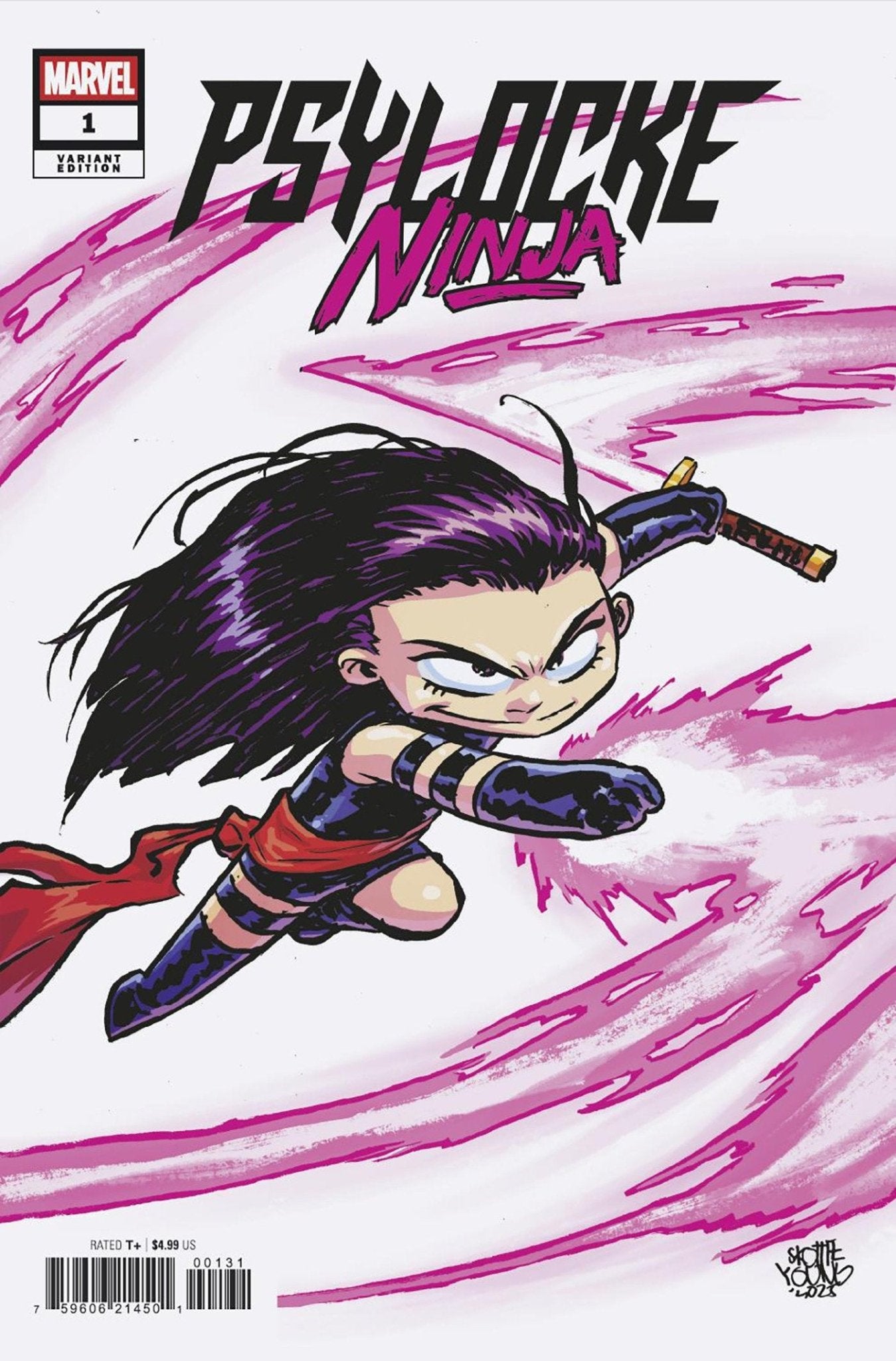 Psylocke: Ninja 1 Skottie Young Variant - Cadets Toys & Comics