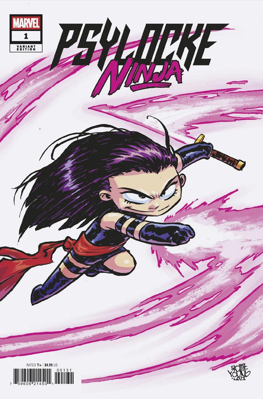Psylocke: Ninja 1 Skottie Young Variant - Cadets Toys & Comics