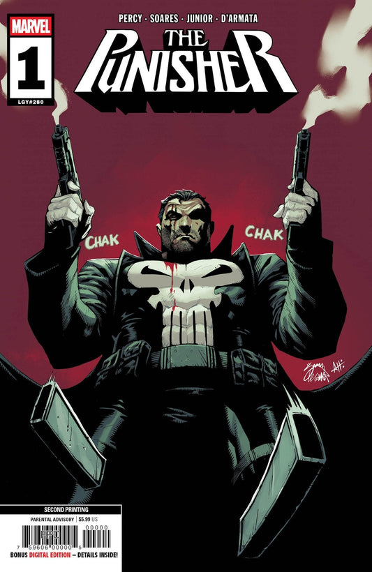Punisher 1 Ryan Stegman 2nd Printing Variant - Cadets Toys & Comics