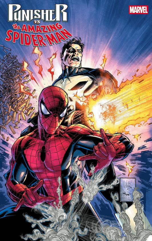 Punisher vs. Spider-Man 1 Whilce Portacio Variant - Cadets Toys & Comics