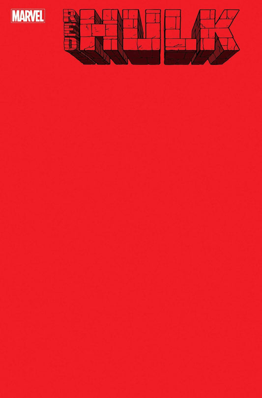 Red Hulk 1 Red Blank Cover Variant [Doom] - Cadets Toys & Comics