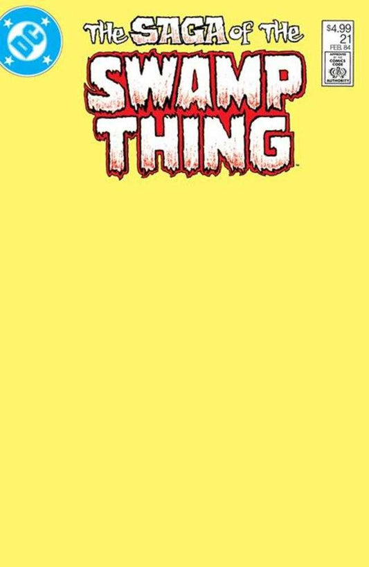Saga Of The Swamp Thing 21 Facsimile Edition Cover B Blank Card Stock Variant - Cadets Toys & Comics