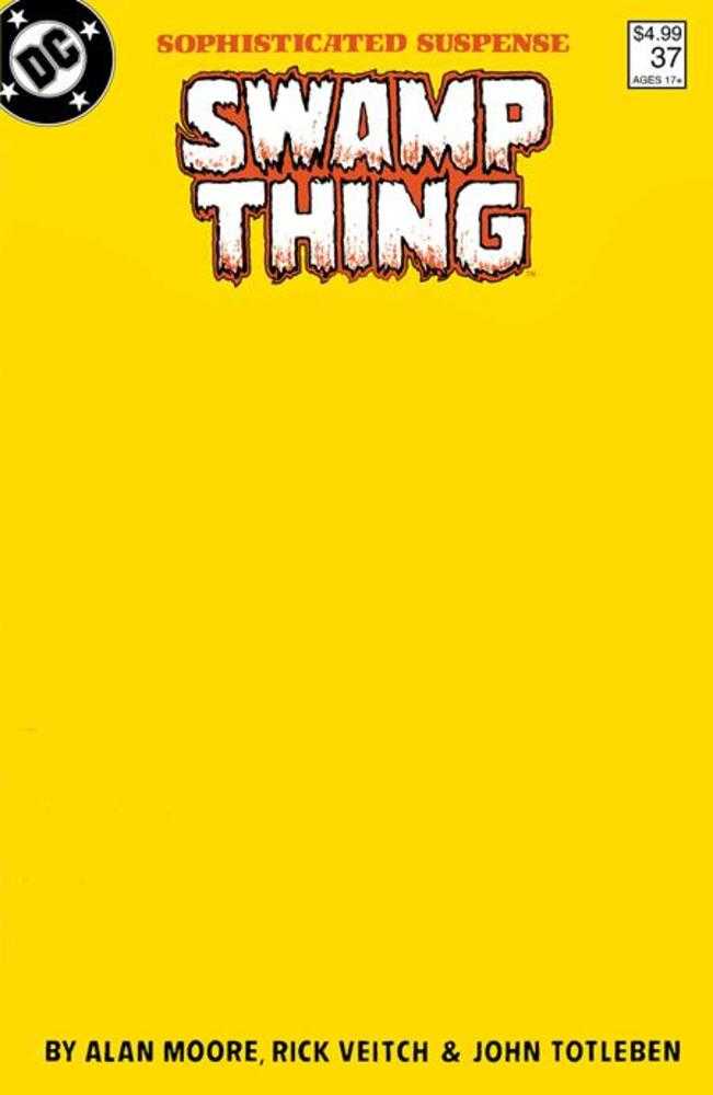 Saga Of The Swamp Thing 37 Facsimile Edition Cover E Blank Card Stock Variant (Mature) - Cadets Toys & Comics