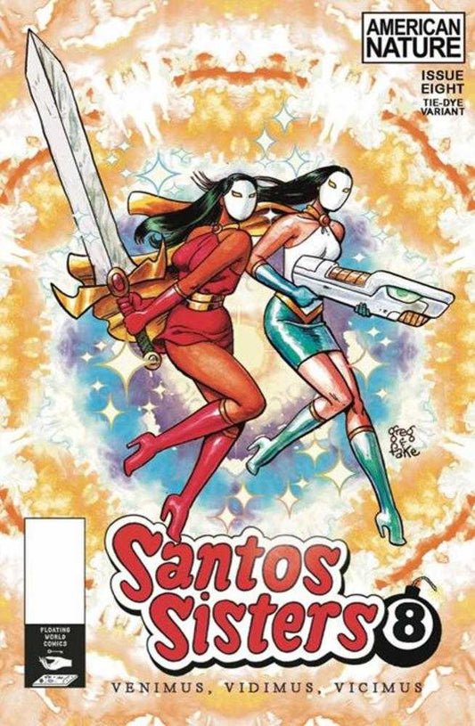 Santos Sisters 8 Cover B 5 Copy Greg & Fake Tie Dye Unlock Variant - Cadets Toys & Comics
