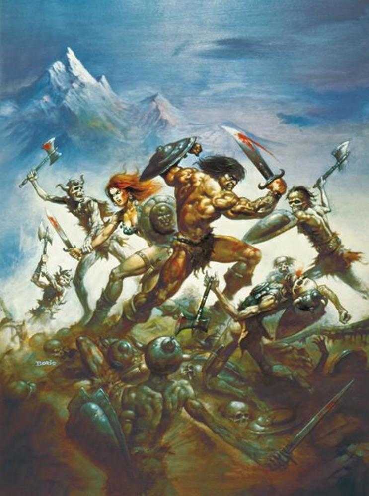Savage Sword Of Conan Reforged #1 (de 4) Portada E Boris Vallejo Variante de arte completo (para adultos)