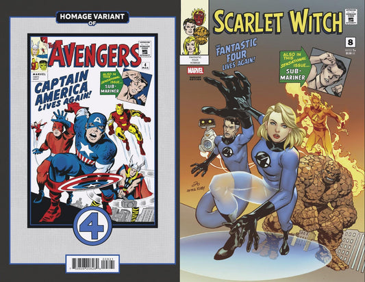 Scarlet Witch 8 Marcus To Fantastic Four Homage Variant - Cadets Toys & Comics