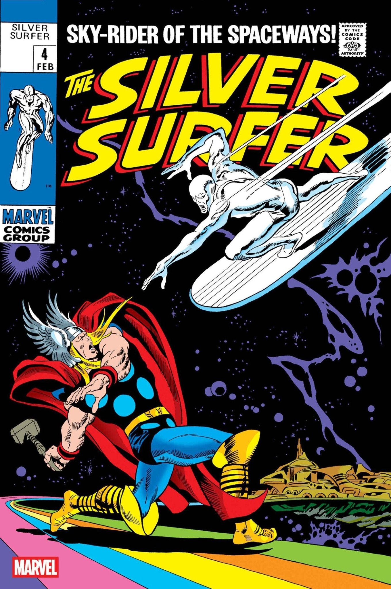 Silver Surfer 4 Facsimile Edition Foil Variant - Cadets Toys & Comics