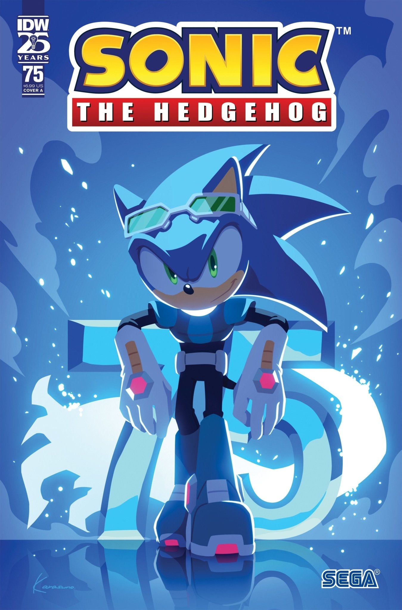 Sonic The Hedgehog 75 Cover A (Sonic Team) - Cadets Toys & Comics