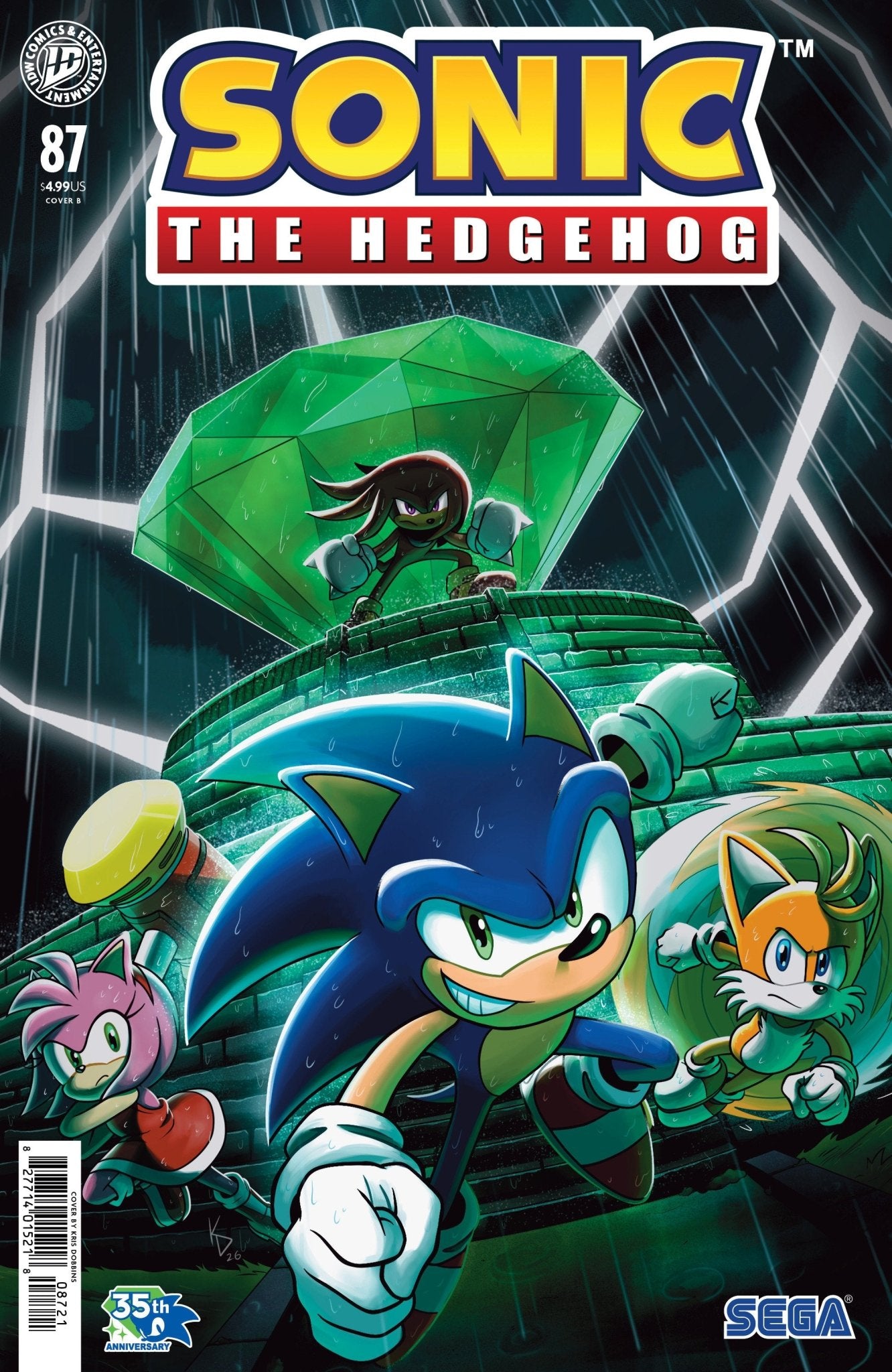 Sonic The Hedgehog 87 Variant B (Dobbins) - Cadets Toys & Comics