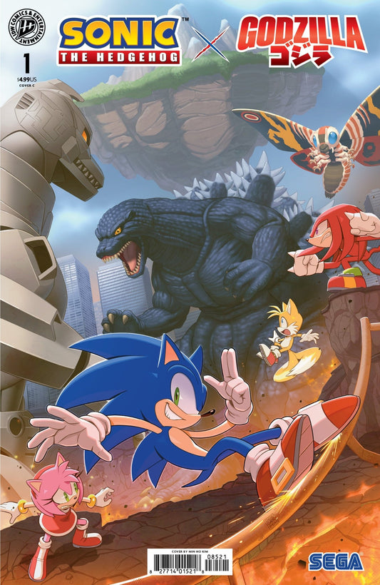 Sonic The Hedgehog X Godzilla 1 Variant C (Kim) - Cadets Toys & Comics