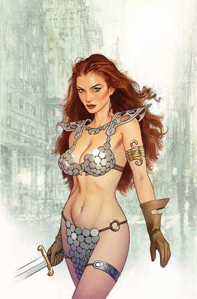 Sonja Reborn #1 Portada I Joshua Middleton Variante de arte completo en papel metalizado