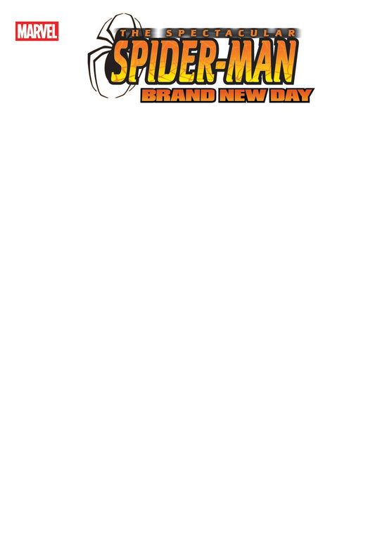 Spectacular Spider - Man: Brand New Day 1 Blank Cover Variant - Cadets Toys & Comics