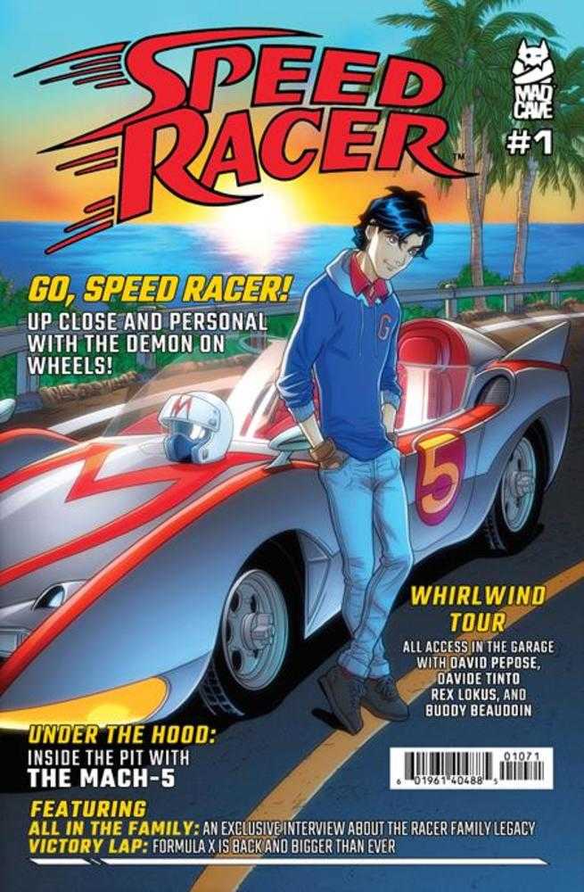 Speed ​​Racer #1 Portada G 10 Copia Chris Batista Car Magazine Homenaje Variante Desbloqueable