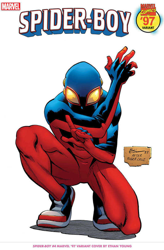 Spider - Boy 4 Ethan Young Marvel 97 Variant - Cadets Toys & Comics