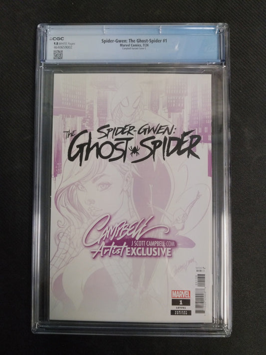 Spider - Gwen: Ghost - Spider 1 - J Scott Campbell CGC 9.8 - Cadets Toys & Comics