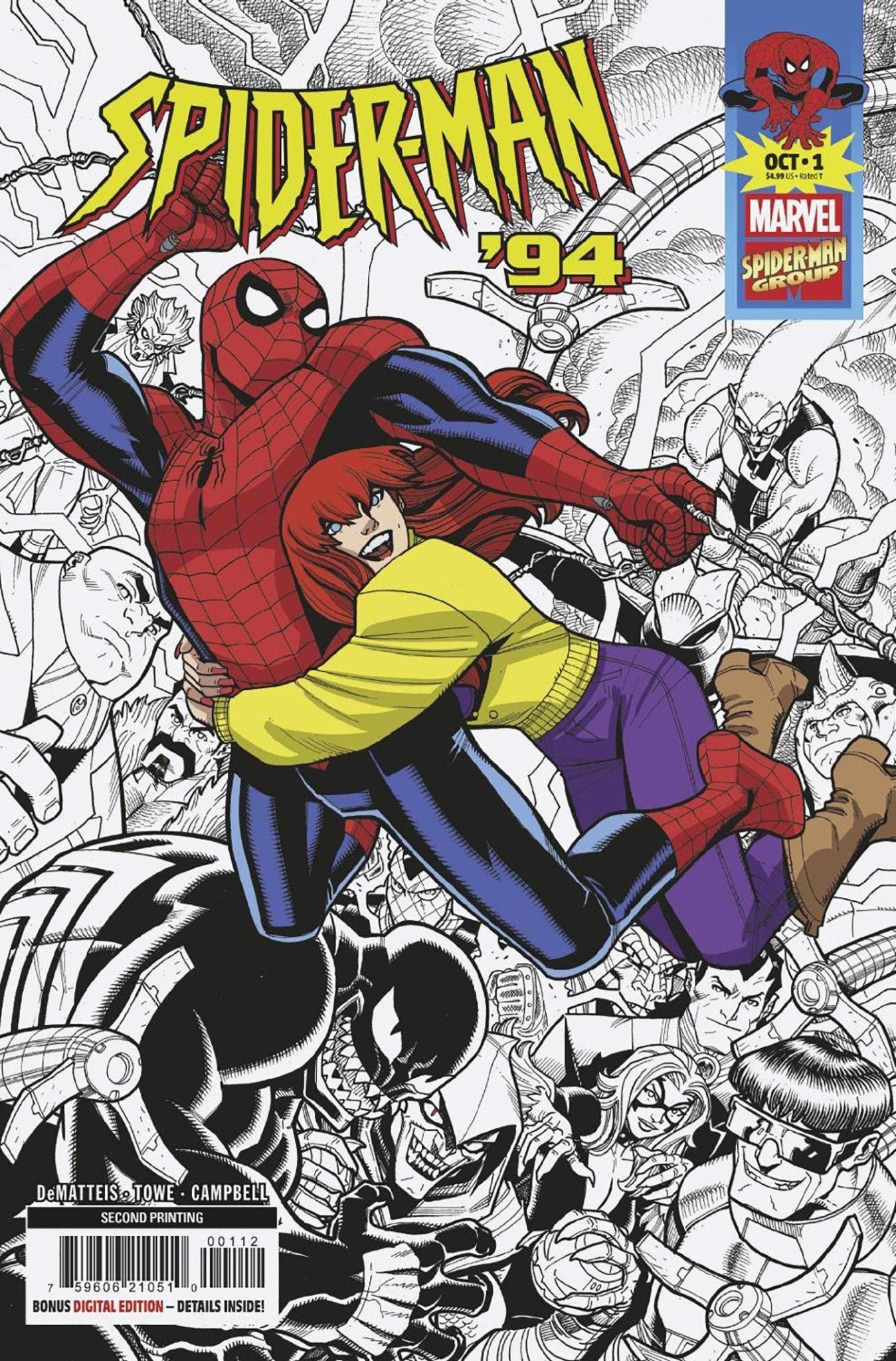 Spider-Man '94 #1 Nick Bradshaw 2.ª edición variante