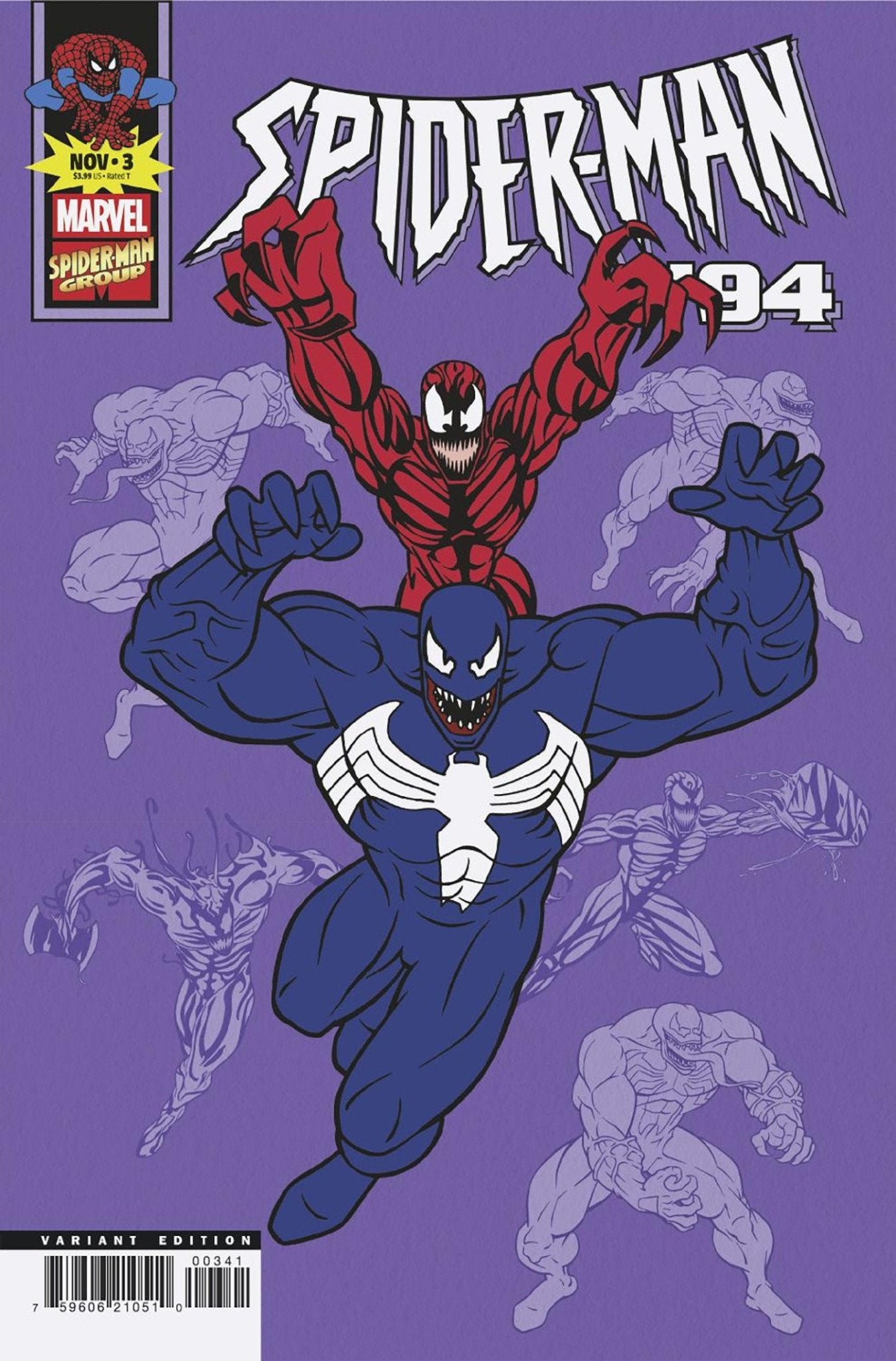 Spider-Man '94 #3 Variante de animación de Marvel