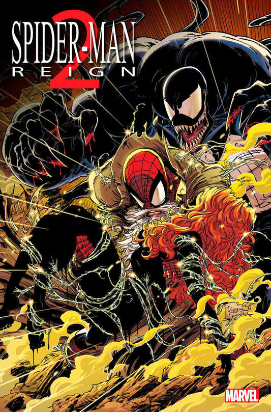 Comic book cover featuring Spider-Man, Mary Jane, and Venom.