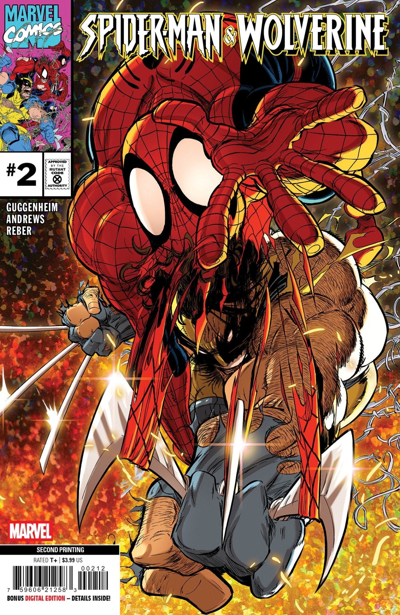 Spider-Man y Lobezno n.º 2, variante de segunda impresión de Kaare Andrews