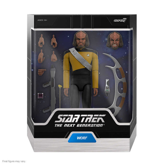 Star Trek The Next Generation Ultimates W2 Worf Action Figure - Cadets Toys & Comics