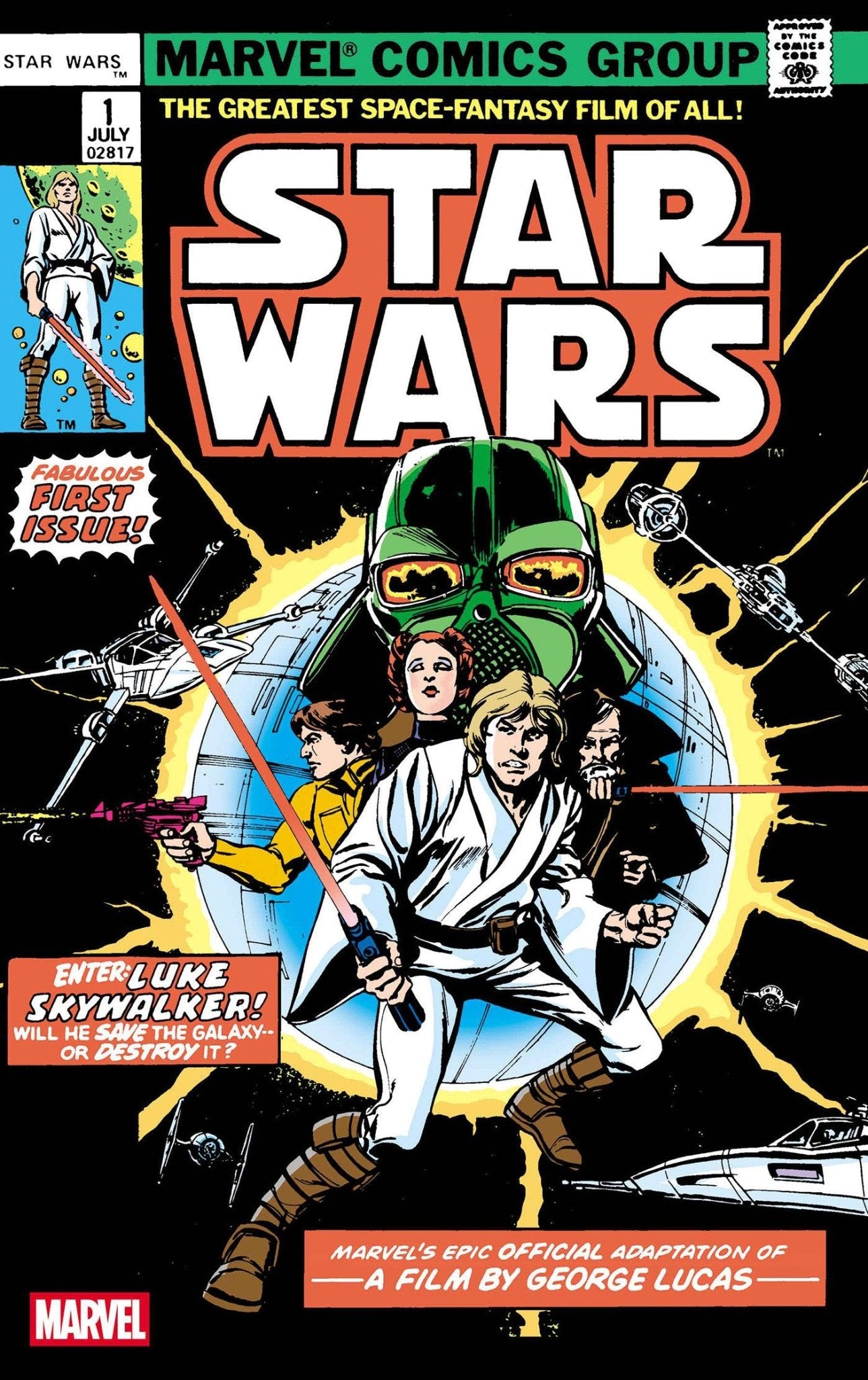 Star Wars 1977 1 Facsimile Edition Foil Variant [New Printing] - Cadets Toys & Comics